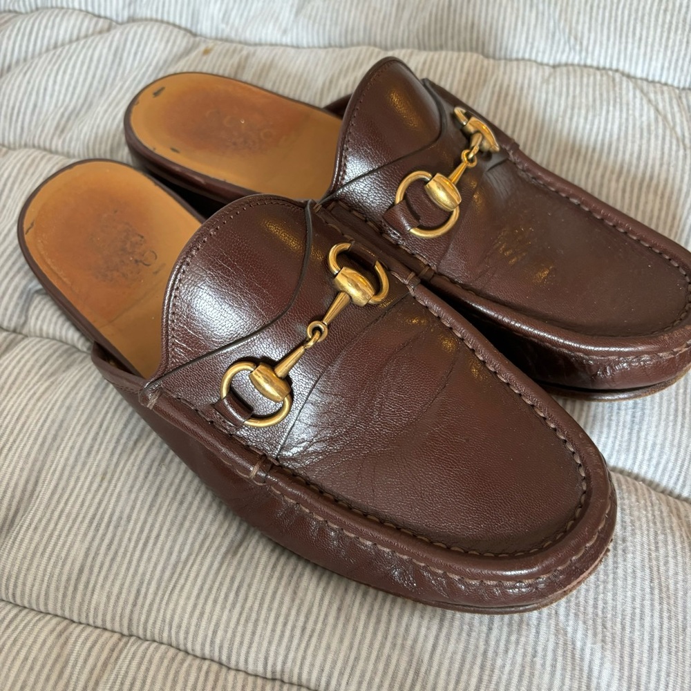 Gucci slip on loafers